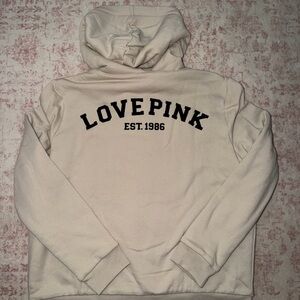 PINK Victoria's Secret Cream Sherpa Jacket